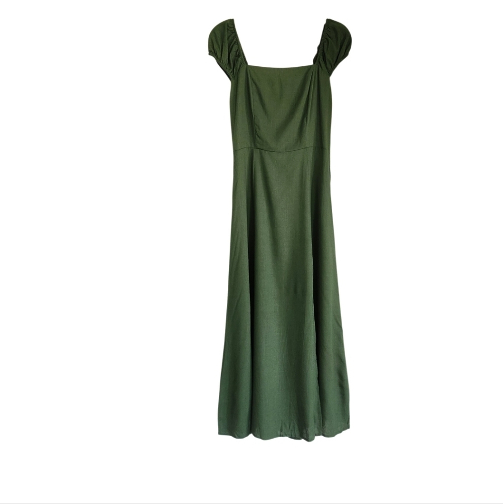Green Women's Midi Dress Sz Large
